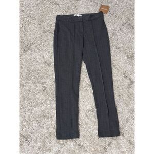 NEW WITH TAGS NWT Ellen Tracy Betty skinny Leg Dress Pants grey design SIZE 2 Gr